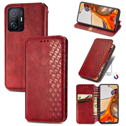 Cubic Grid Pressed Horizontal Flip Magnetic Leather Case with Holder & Card Slots & Wallet, For Doogee N40 Pro, For Infinix Zero 8, For OPPO Realme C21Y, For Vodafone Smart E11, For Wiko Power U30, For Xiaomi Mi 11T / Mi 11T Pro, For Google Pixel 6    ...