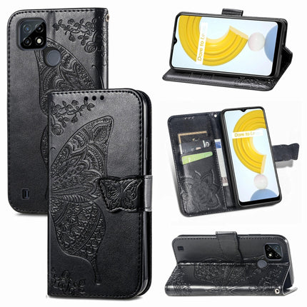 Butterfly Love Flowers Embossed Horizontal Flip Leather Case with Holder & Card Slots & Wallet & Lanyard, For OPPO Realme C21Y, For Xiaomi Mi 11T / 11T Pro, For Honor Play 5T Youth