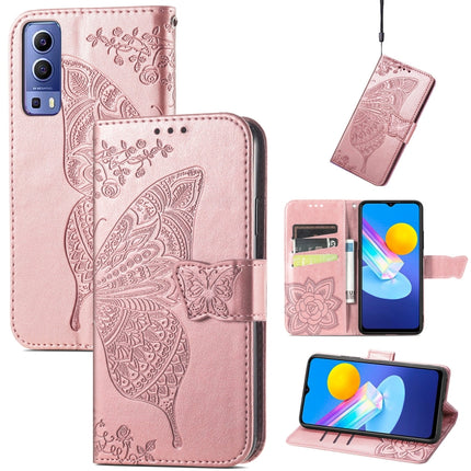 Butterfly Love Flowers Embossed Horizontal Flip Leather Case with Holder & Card Slots & Wallet & Lanyard, For Google Pixel 6, For vivo Y72 5G