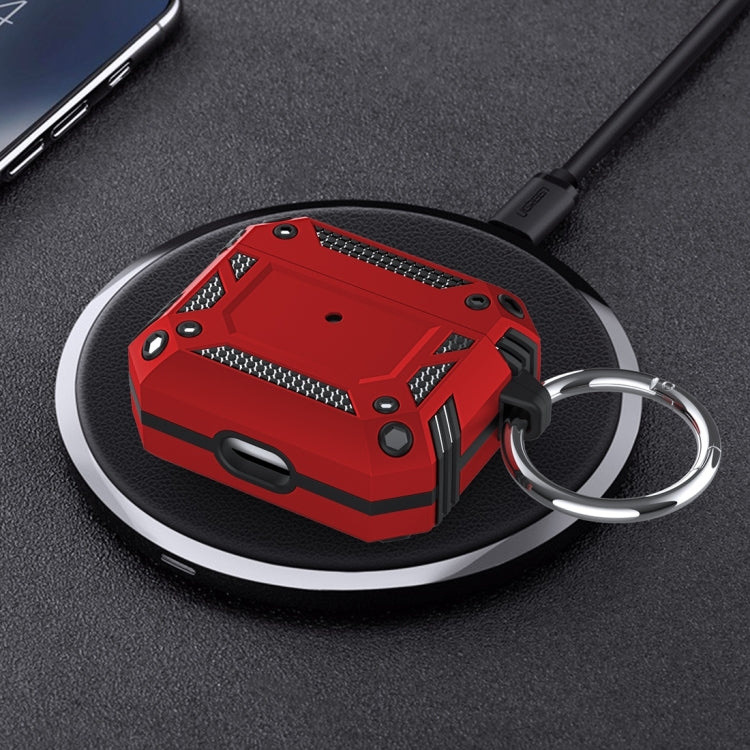 TPU + PC Anti-Fall-Kopfhörerhülle mit Haken, für AirPods 3
