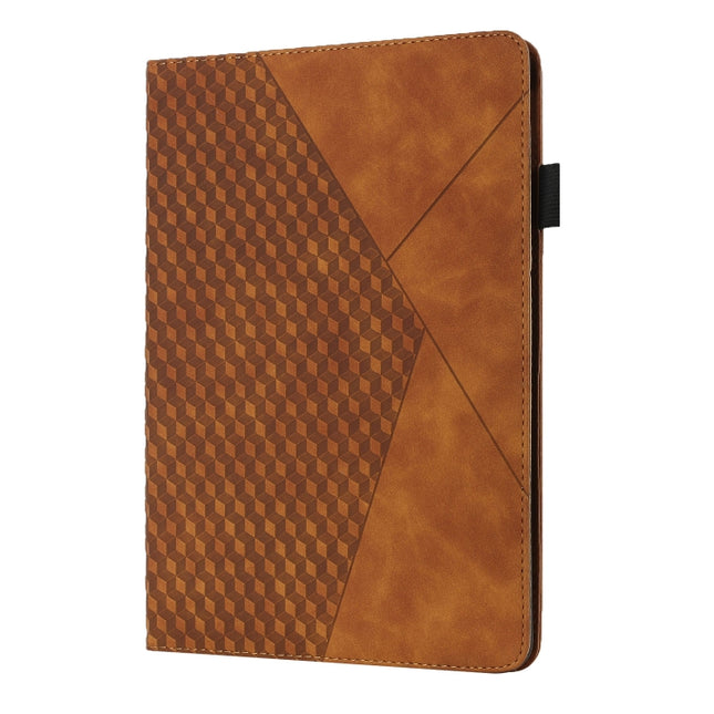 Rhombus Skin Feel Horizontal Flip Tablet Leather Case with Card Slots & Holder, For Samsung Galaxy Tab A8 10.5 2021 X200/X205, For OPPO Realme Pad