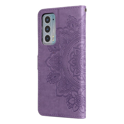 7-petal Flowers Embossing Horizontal Flip Leather Phone Case with Holder & Card Slots, For Motorola Edge 20, For vivo Y21 / Y21s / Y33s, For Nokia C20 / C10, For Samsung Galaxy A13 5G