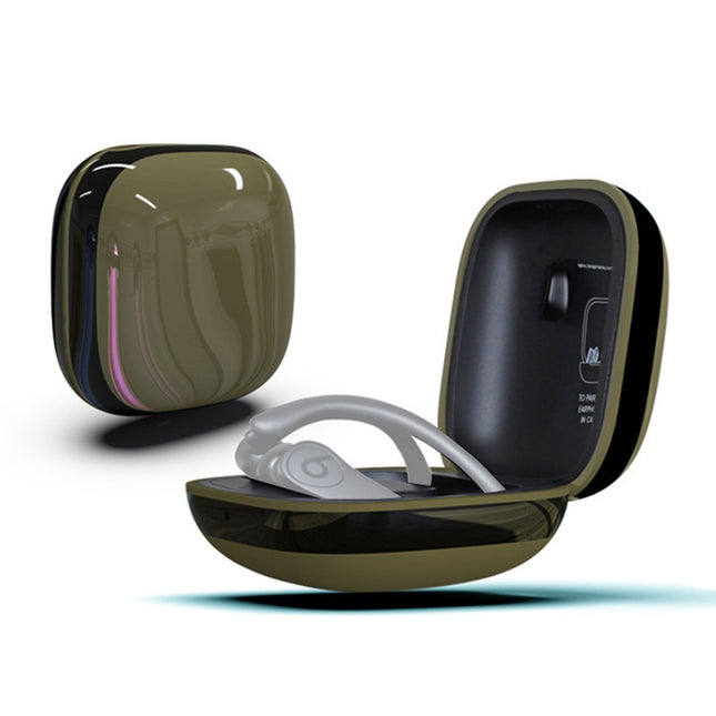 Spiegeloberfläche Silikon + PC Wireless Kopfhörer Schutzhülle für Beats Powerbeats Pro