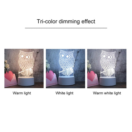 White Base Creative 3D Tricolor LED Decorative Night Light, Button Plug Version, Birthday Cake, Snow Deer 01, Christmas Tree 01, Christmas Deer 01, Globe