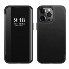 Magnetische Seitenfensteransicht Stoßfeste horizontale Flip-Lederhülle, für iPhone 13 Mini, für iPhone 13, für iPhone 13 Pro, für iPhone 13 Pro Max