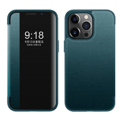 Magnetic Side Window View Shockproof Horizontal Flip Leather Case, For iPhone 13 mini, For iPhone 13, For iPhone 13 Pro, For iPhone 13 Pro Max