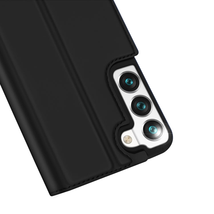 DUX DUCIS Skin Pro Series Horizontal Flip Leather Phone Case with Holder & Card Slots, For Samsung Galaxy S22 5G, For Samsung Galaxy S22 Ultra 5G