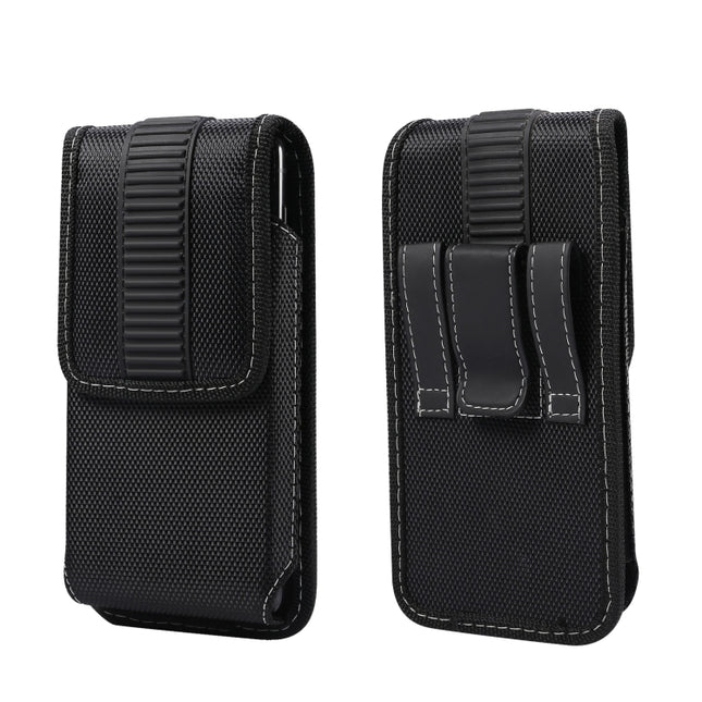 Funda de cuero para teléfono con tela Oxford magnética para colgar en la cintura, para teléfonos inteligentes de 5,8 a 6,1 pulgadas, para teléfonos inteligentes de 6,5 pulgadas, para teléfonos inteligentes de 6,7 a 6,9 pulgadas