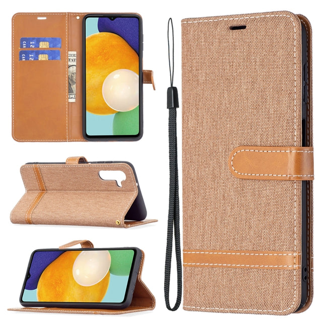 Color Matching Denim Texture Leather Case with Holder & Card Slots & Wallet & Lanyard, For Samsung Galaxy A13 5G, For Samsung Galaxy S22 Ultra 5G