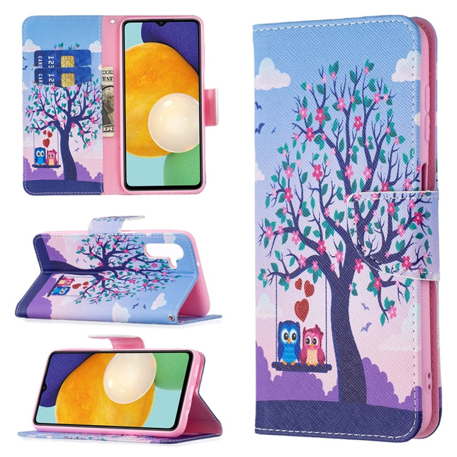 Colored Drawing Pattern Horizontal Flip Phone Leather Case with Holder & Card Slots & Wallet, For Samsung Galaxy A13 5G, For Samsung Galaxy S22 5G