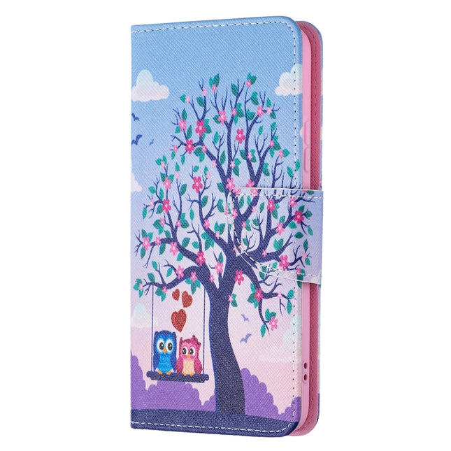 Colored Drawing Pattern Horizontal Flip Phone Leather Case with Holder & Card Slots & Wallet, For Samsung Galaxy S22+ 5G, For Samsung Galaxy S22 Ultra 5G