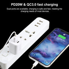 20WACB 20W QC3.0 + PD Quick Charger, AU Plug, EU Plug, UK Plug, US Plug