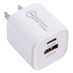 20WACB 20W QC3.0 + PD Quick Charger, AU Plug, EU Plug, UK Plug, US Plug