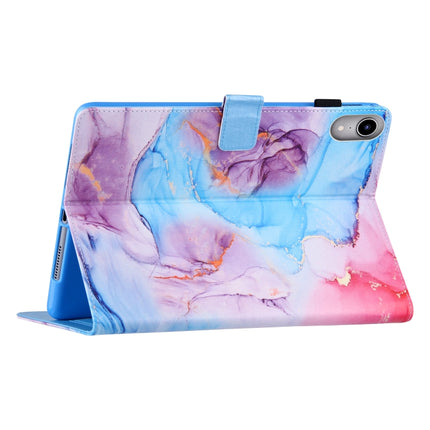 Funda de cuero con tapa horizontal y textura de seda para tableta, con soporte, ranura para tarjetas y función de suspensión/activación, para iPad mini 2024/mini 6