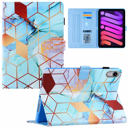 Funda de cuero con tapa horizontal y textura de seda para tableta, con soporte, ranura para tarjetas y función de suspensión/activación, para iPad mini 2024/mini 6