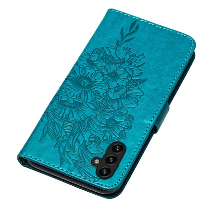 Embossed Butterfly Leather Phone Case with Holder & Card Slot & Wallet & Lanyard, For Samsung Galaxy A13 5G, For Samsung Galaxy F52 5G, For Samsung Galaxy S22 5G