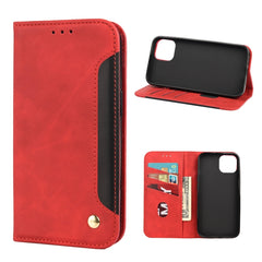 Skin Feel Splicing Leather Phone Case, For iPhone 12 Pro, For iPhone 12, For iPhone 12 mini, For iPhone 11 Pro Max, For iPhone 11 Pro