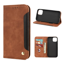 Skin Feel Splicing Leather Phone Case, For iPhone 11, For iPhone XS Max, For iPhone X / XS, For iPhone XR, For iPhone SE 2022 / SE 2020 / 8 / 7