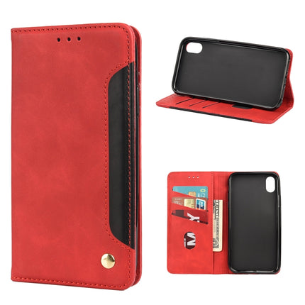Skin Feel Splicing Leather Phone Case, For iPhone X / XS, For iPhone XR, For iPhone SE 2022 / SE 2020 / 8 / 7, For iPhone 8 Plus & 7 Plus