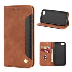 Skin Feel Splicing Leather Phone Case, For iPhone 11, For iPhone XS Max, For iPhone X / XS, For iPhone XR, For iPhone SE 2022 / SE 2020 / 8 / 7