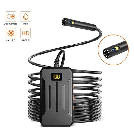 F300 5.5mm IP68 Watweproof HD Dual Cameras Digital Endoscope, 2m Hard Cable, 5m Hard Cable, 10m Hard Cable