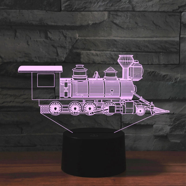 Black Base Creative 3D LED Decorative Night Light,16 Color Remote Control, locomotive 2, Wine Barrel, Cute Dog 6, Karate, Ice Skating 3, Motorcycle Stunt 1, Mushroom 2, Bull Terrier, Diamond Ring, Scepter, Saxophone