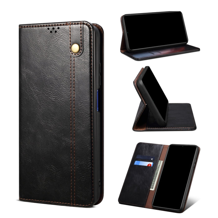 Oil Wax Texture Flip Leather Phone Case with Card Slots & Wallet, For Xiaomi Redmi Note 11, For Xiaomi Redmi Note 11 Pro / 11 Pro+