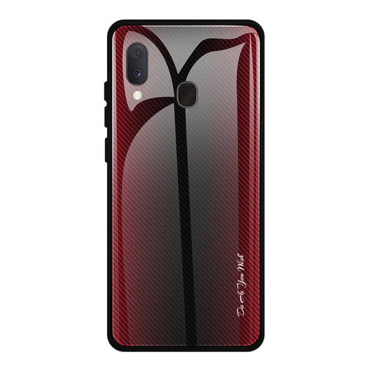 Texture Gradient Glass Protective Case, For Galaxy A20 / A30, For Galaxy A50, For Galaxy A80 / A90, For Galaxy Note 9, For Galaxy Note 10 Pro