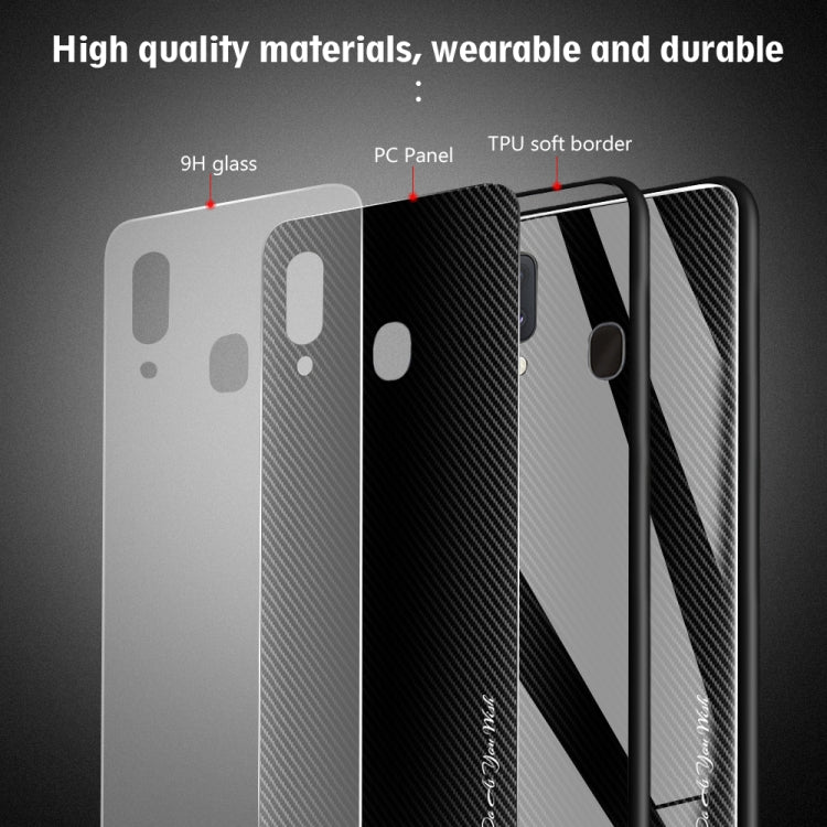 Texture Gradient Glass Schutzhülle, Für Galaxy A20 / A30, Für Galaxy A50, Für Galaxy A80 / A90, Für Galaxy Note 9, Für Galaxy Note 10 Pro