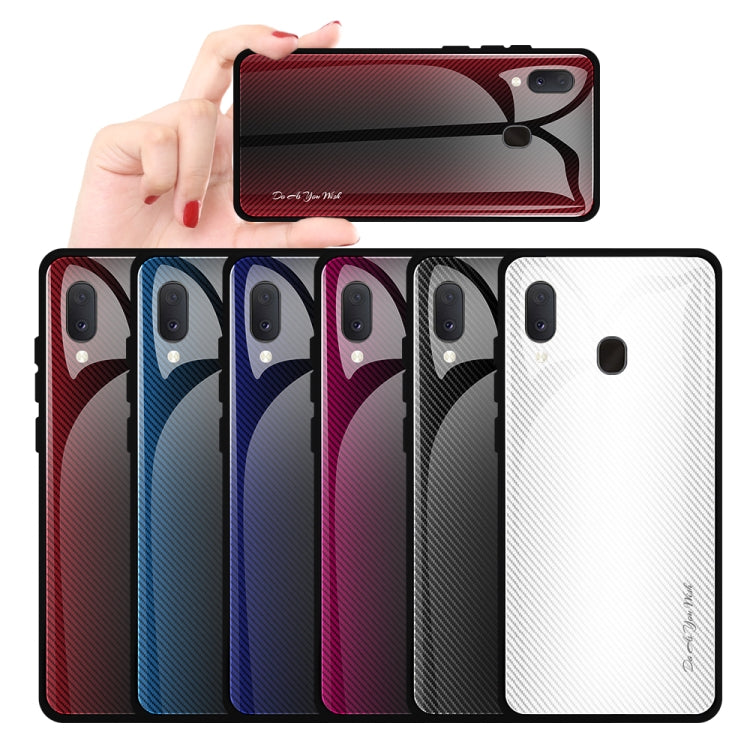 Texture Gradient Glass Schutzhülle, Für Galaxy A20 / A30, Für Galaxy A50, Für Galaxy A80 / A90, Für Galaxy Note 9, Für Galaxy Note 10 Pro