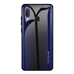 Texture Gradient Glass Protective Case, For Galaxy A20 / A30, For Galaxy A50, For Galaxy A80 / A90, For Galaxy Note 9, For Galaxy Note 10 Pro