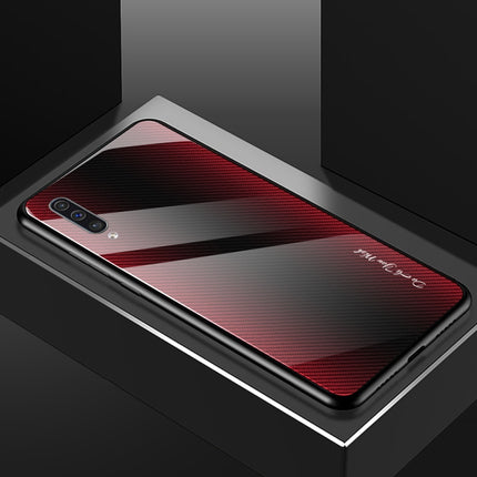 Texture Gradient Glass Protective Case, For Galaxy A20 / A30, For Galaxy A50, For Galaxy A80 / A90, For Galaxy Note 9