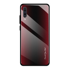 Texture Gradient Glass Protective Case, For Galaxy A20 / A30, For Galaxy A50, For Galaxy A80 / A90, For Galaxy Note 9, For Galaxy Note 10 Pro