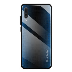 Texture Gradient Glass Protective Case, For Galaxy A20 / A30, For Galaxy A50, For Galaxy A80 / A90, For Galaxy Note 9, For Galaxy Note 10 Pro