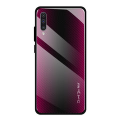 Texture Gradient Glass Protective Case, For Galaxy A20 / A30, For Galaxy A50, For Galaxy A80 / A90, For Galaxy Note 9, For Galaxy Note 10 Pro