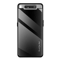 Texture Gradient Glass Protective Case, For Galaxy A20 / A30, For Galaxy A50, For Galaxy A80 / A90, For Galaxy Note 9, For Galaxy Note 10 Pro