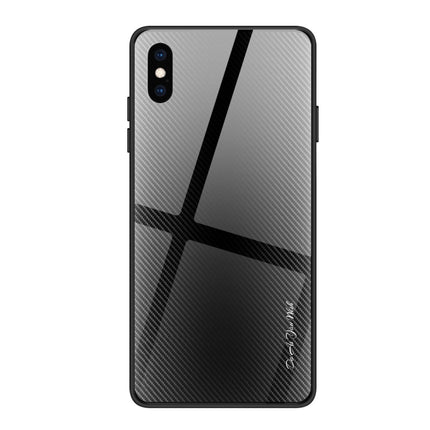 Texture Gradient Glass Protective Case, For Galaxy Note 10 Pro, For Galaxy S10, For iPhone SE 2022 / SE 2020 / 8 / 7, For iPhone XS Max