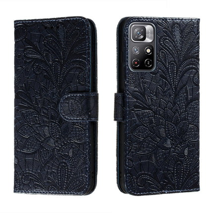 Lace Flower Leather Phone Case with Holder & Card Slots & Wallet & Photo Frame, For Samsung Galaxy S22 5G, For Samsung Galaxy S22 Ultra 5G, For Samsung Galaxy S22+ 5G, For Xiaomi Redmi Note 11