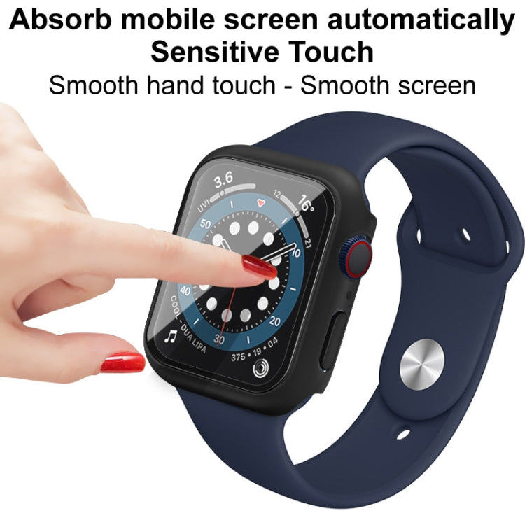 IMAK Shockproof PC Protective Case with Tempered Glass Film, For Apple Watch Series 6 & SE & 5 & 4 44mm, For Apple Watch Series 3 & 2 & 1 42mm, For Apple Watch Series 6 & SE & 5 & 4 40mm, For Apple Watch Series 3 & 2 & 1 38mm