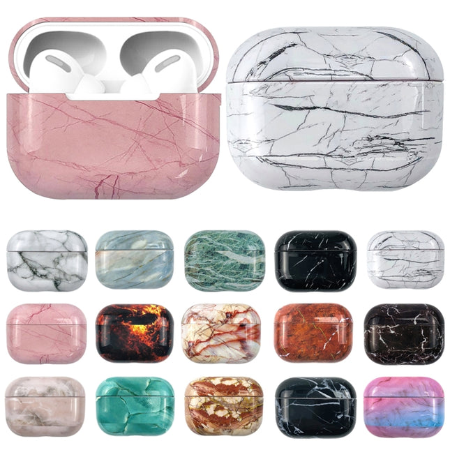 For AirPods Pro Marble Water Sticker Wireless Earphone Protective Case