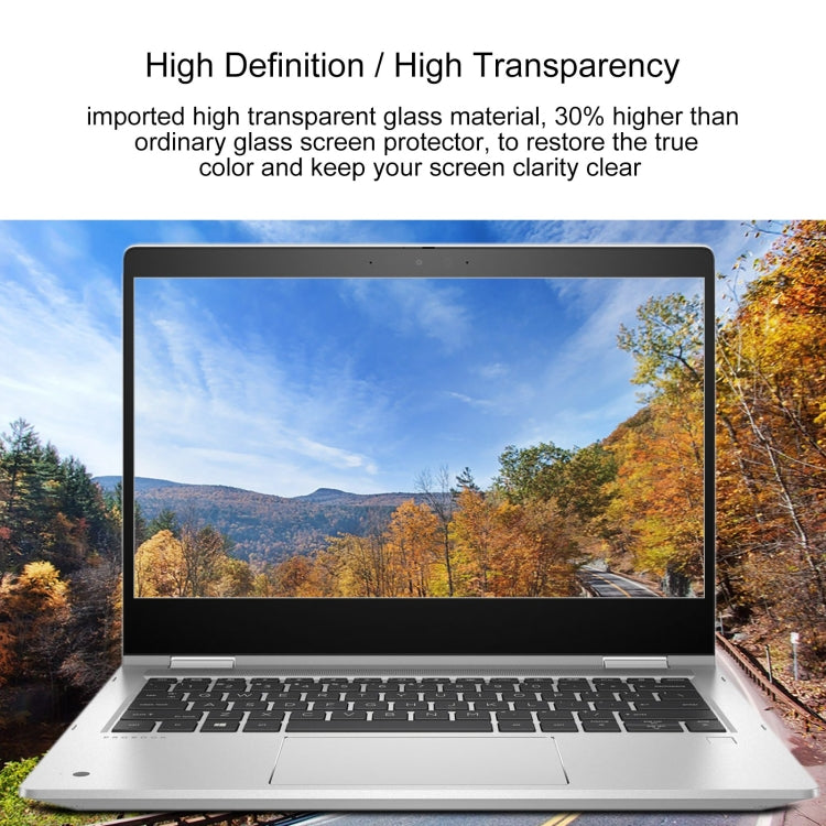Laptop Screen HD Tempered Glass Protective Film, For HP Elite Dragonfly 13.3 inch, For HP ENVY 13 13.3 inch, For HP ENVY 13 Wood 13.3 inch, For HP ProBook x360 435 G7 13.3 inch, For HP ProBook430 G7 13.3 inch, For HP Probook635 Areao G7 13.3 inch������...