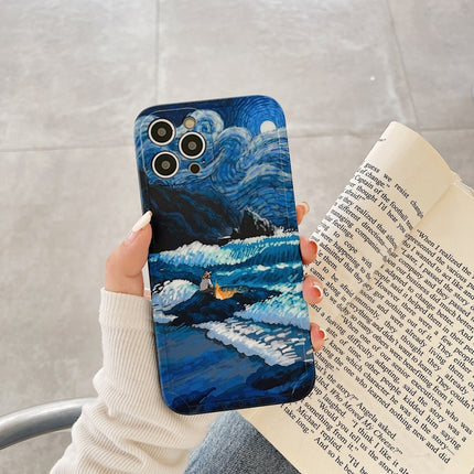 Ölgemälde IMD Gerade TPU Schutzhülle für iPhone 13 Pro Max, für iPhone 13 Pro, für iPhone 13
