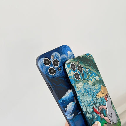 Ölgemälde IMD Gerade TPU Schutzhülle für iPhone 13 Pro Max, für iPhone 13 Pro, für iPhone 13