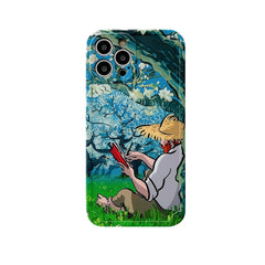 Oil Painting IMD Straight TPU Protective Phone Case, For iPhone 13 Pro Max, For iPhone 13 Pro, For iPhone 13