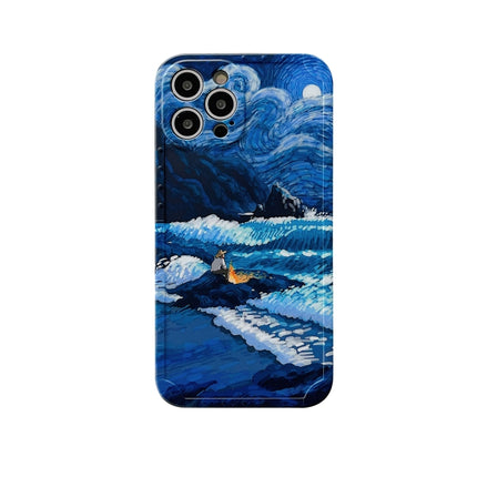Ölgemälde IMD Gerade TPU Schutzhülle für iPhone 13 Pro Max, für iPhone 13 Pro, für iPhone 13