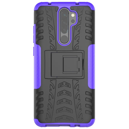 Tire Texture Shockproof TPU+PC Protective Case with Holder, For Xiaomi Redmi Note 8 Pro, For Xiaomi Redmi Note 8