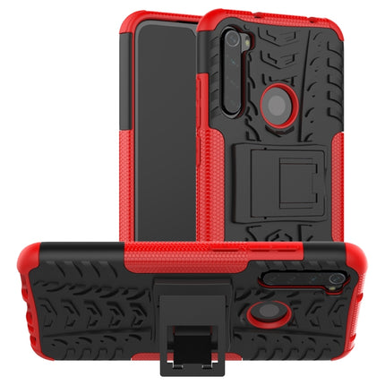 Tire Texture Shockproof TPU+PC Protective Case with Holder, For OPPO Realme 5, For Xiaomi Redmi Note 8 Pro, For Xiaomi Redmi Note 8, For Galaxy A20s, For Galaxy A70s