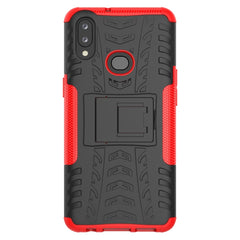 Tire Texture Shockproof TPU+PC Protective Case with Holder, For Galaxy A10s, For Galaxy A20s, For Galaxy A70s