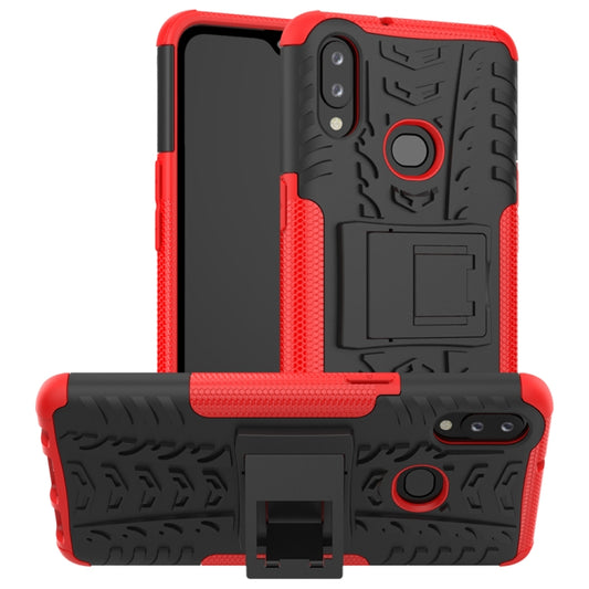 Tire Texture Shockproof TPU+PC Protective Case with Holder, For Galaxy A10s, For Galaxy A20s, For Galaxy A70s