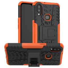 Tire Texture Shockproof TPU+PC Protective Case with Holder, For Galaxy A10s, For Galaxy A20s, For Galaxy A70s